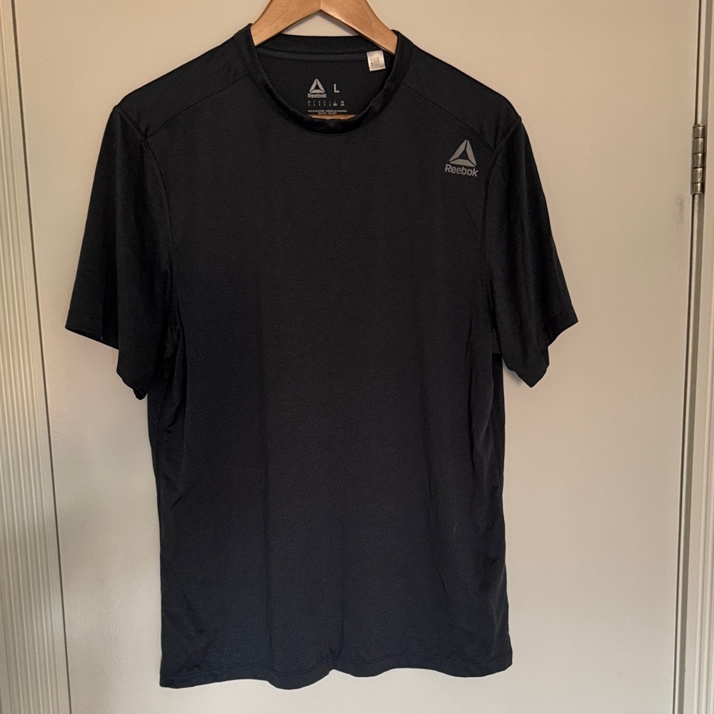 [PROMO - 3 for $30 |  4 for $40]Reebok Men's Dark Gray Short Sleeve Tee